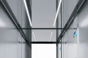 ATLAS-CABINA ASCENSORE-controtetto doppia lama led