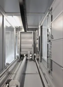 interno vano ascensore oleodinamico