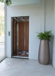 cabina effetto legno con controtetto