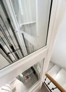 dettaglio tampinatura panoramica con filo liscio interno