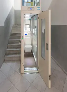 cabina slim per ascensore stretto e lungo